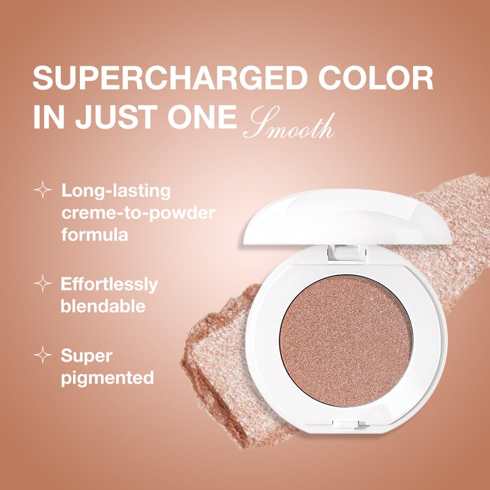 Single Cream Eyeshadow,Pink Brown Shimmer Eye shadow Pallette,Long Lasting Glitter Eyeshadow,Soft Shimmer Eye Makeup,Vegan & Cruelty-Free Mini Eye shadow for Brown Blue Green Eyes. 01#