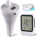 2025 New Digital Pool Thermometer Floating Easy Read, IPX8 Swimming Thermometer Wireless,Water Temperature with LCD Display, Outdoor Floating Thermometers for Bath Pool Hot Tubs Fish Tank with 2m Rope