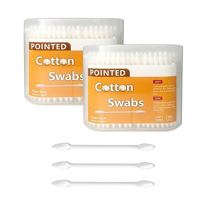 Precision Tip Cotton Swabs/Double Pointed Cotton Buds for Makeup 300pcs