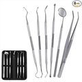 Dentist Kit Pro 6-Pack Dental Care Kit with Stainless Steel Tools - All-in-One Tooth Care Products for Personal Oral Hygiene & Pet Use