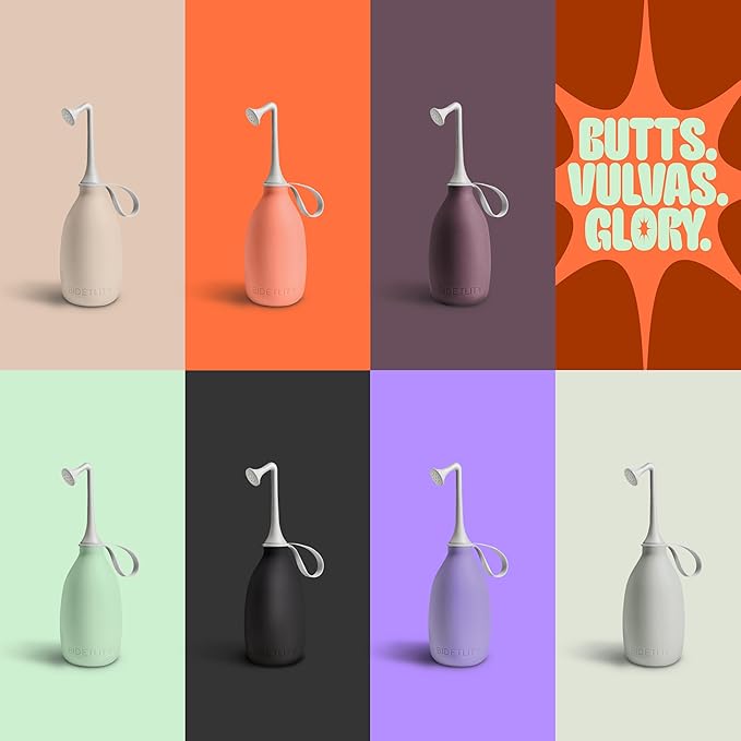 Butt & Intimate Shower 3.0 Mobile Travel Bidet & Sustainable Intimate Shower, Replaces Wet Wipes, Saves Toilet Paper, Portable Handheld Bidet, Travel Bag Included, BPA-Free - Precious Peach