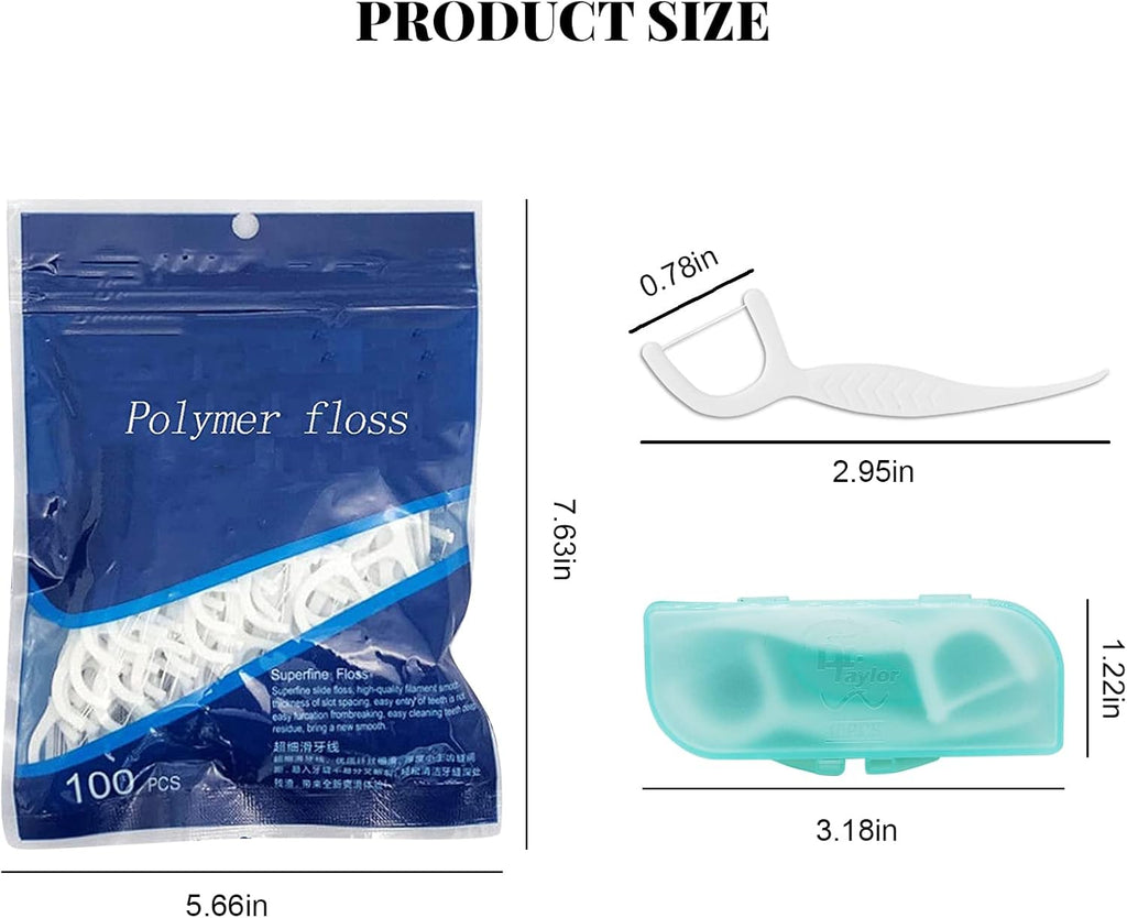 320pcs Dental Floss Picks Superfine Floss Stick No Break & No Shred Floss Oral Care Flat Wire Long Lasting Mint Eco-Friendly Toothpicks for Teeth Cleaning