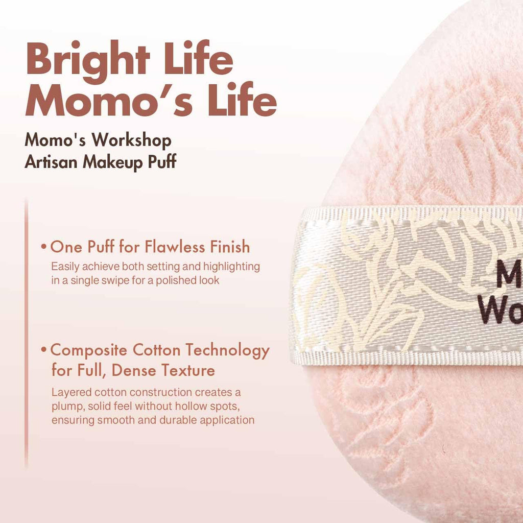 Pink Velvet Powder Puffs, Laser-Cut Rose Design, Dual-Sided, Travel Size & Wide M Size for Pressed Powder, Blush & Contour,5pcs Plush Puffs & Storage Case