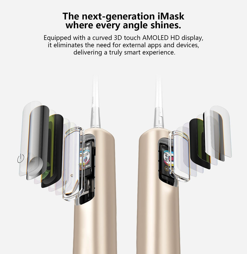 imask 3/3pro Intelligent Electric Toothbrush (imask3pro Champagne Gold)