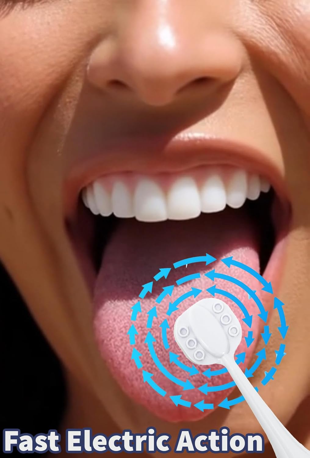 Tongue Brush Heads for Philips Sonicare Electric Toothbrush, Tongue Scraper Refills for Fresh Breath, Fits 4100/5100/6100/9023, Not Essence, E Series or One 8-Pack