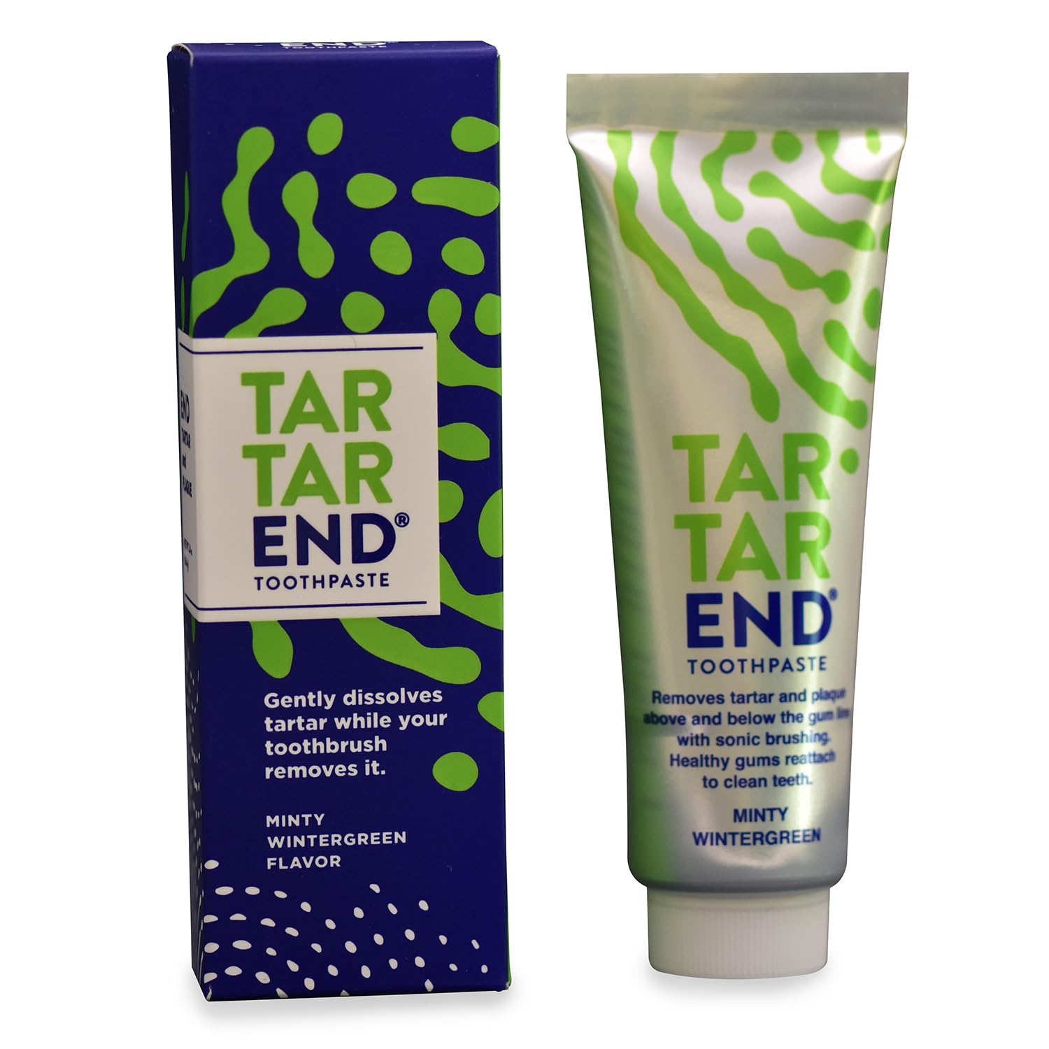 Toothpaste for Tartar Removal - Tartar Control Toothpaste to Remove Tartar and Plaque from Teeth at Home and Prevent Tartar and Plaque Buildup - 3.4 oz Tube, 1-Pack (Minty Wintergreen)