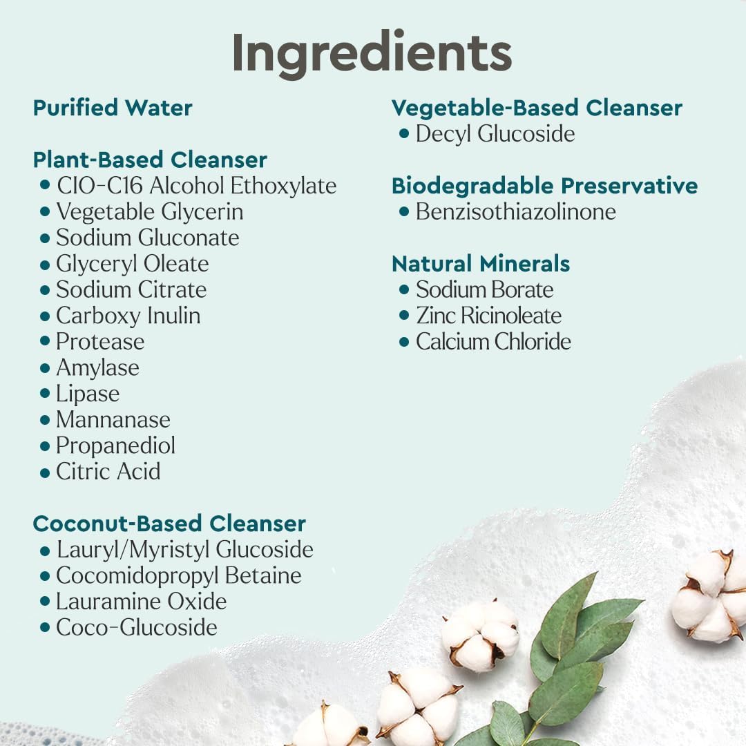 Puracy Liquid Baby Laundry Detergent - 1,4 Dioxane Free, Natural, Scent-Free Gentle Laundry Detergent Liquid Concentrate Laundry Pouch with Stain Fighting Enzymes (Baby- Free & Clear, 16oz)