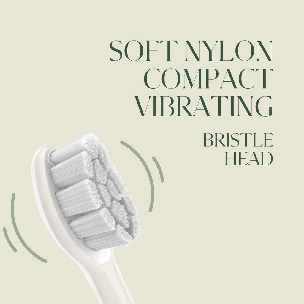 Plus Ultra Eco Friendly Toothbrush Replacement Heads 3 Pack | Designed for Sonic Powered Electric Toothbrushes | Made with Recycled Plastic | Soft Toothbrush for Sensitive Teeth