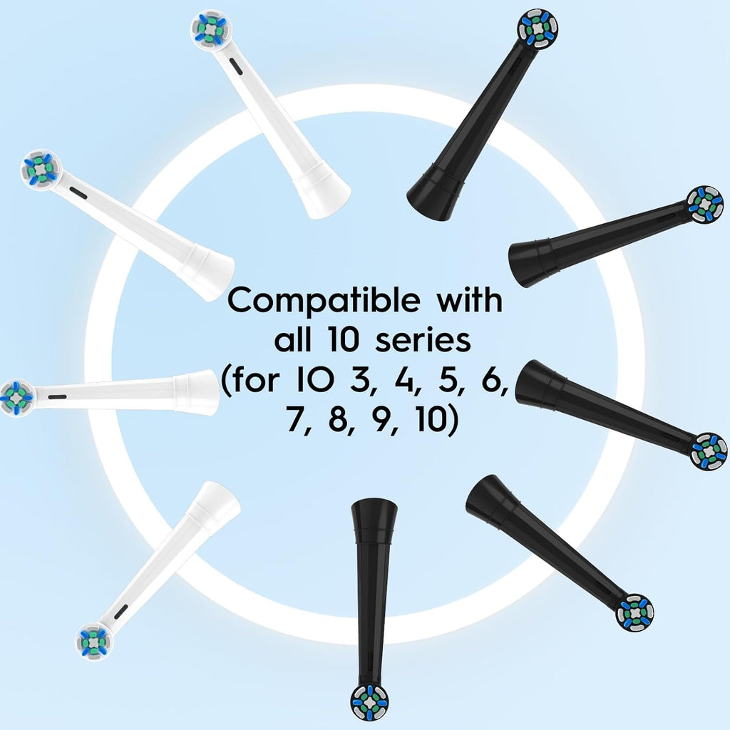 Replacement Heads for IO Replacement Heads,Brush Heads Compatible with Oral B iO 3/4/5/6/7/8/9/10 Series Electric Toothbrush,10 Count IO Refills Head