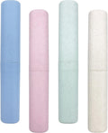 SietDESEO 4 Pack Toothbrush Travel Case, Portable Breathable Toothbrush Holder for Travel, Business, Camping, School
