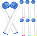 Sensitive Gum Care Brush Heads Compatible with Oral B Electric Toothbrushes, 8 Pack Professional Toothbrush Heads for Oral B Replacement Head Refills Pro 500/1000/1500/3000/3757/5000/7000/7500/8000.