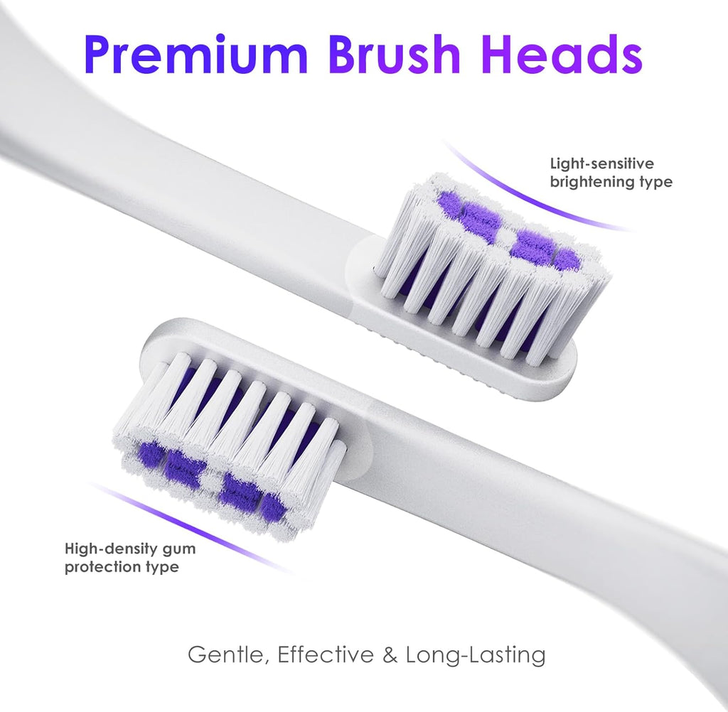 Electric Toothbrush, Portable Travel Sonic Toothbrush with Protective Case USB-C Rechargeable, Neutral Comfort Bristles, Waterproof, Smart Timer, Compact for Daily Use (Pearl White)