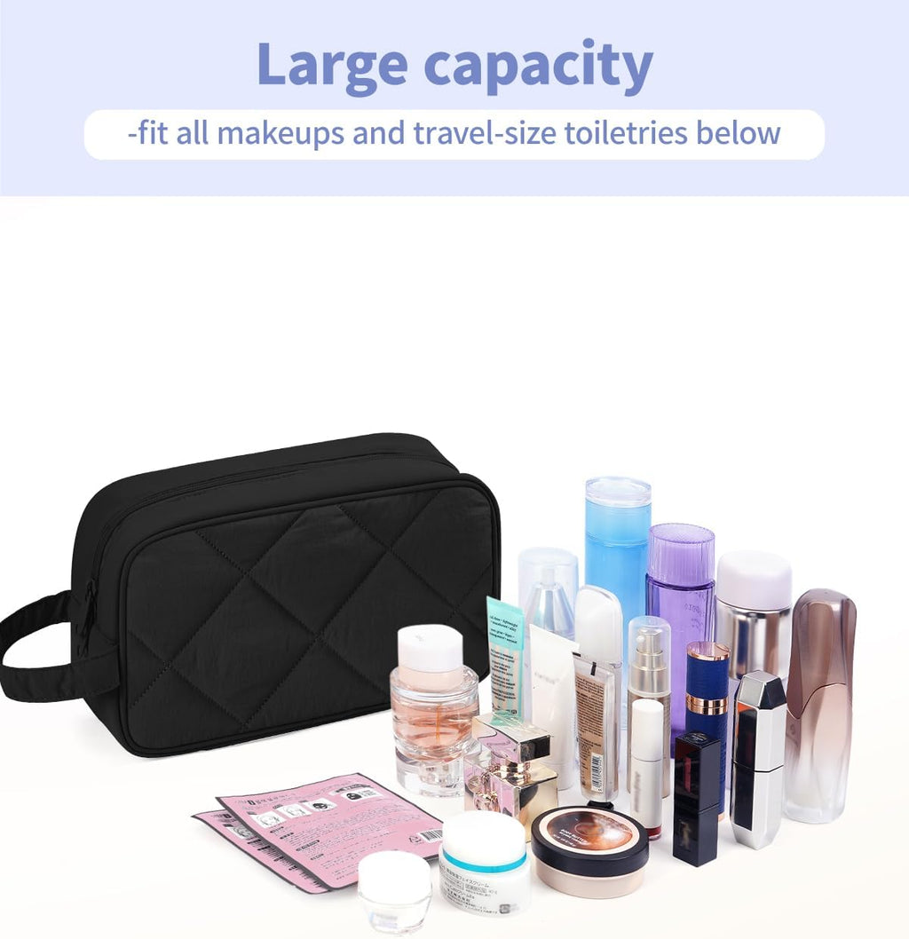 Narwey Travel Toiletry Bag for Women Traveling Dopp Kit Men Travel Bag for Toiletries Cosmetic Bag Makeup Bag Medicine Bag for Traveling
