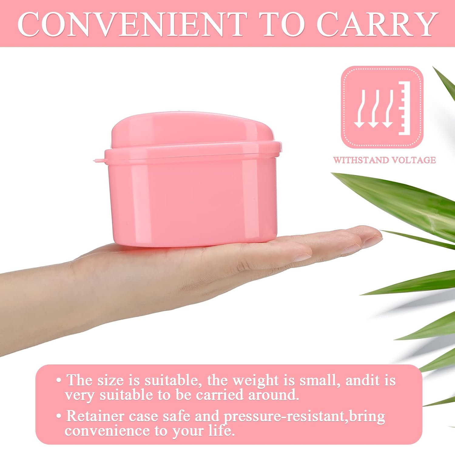 Zubebe 20 Pcs Denture Bath Retainer Case Holder Bulk with Strainer Basket Dental Cup Denture Soaking Container False Teeth Storage Box for Travel Cleaning Brace Mouth Guard, 5 Colors