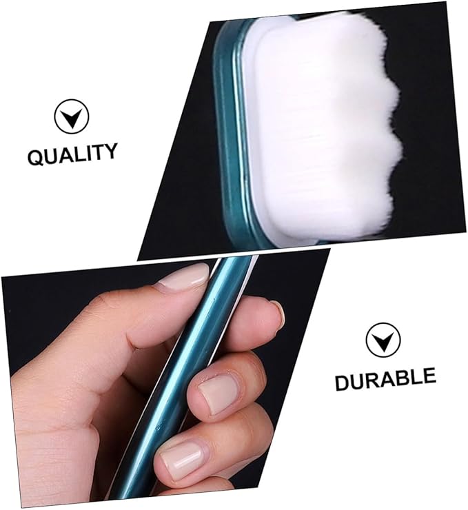 TOYANDONA 4pcs Adult Soft Bristle Toothbrushes Large Head Ergonomic Handle Nano Fur Design for Sensitive Teeth and Daily Oral Care Random Colors Random Color
