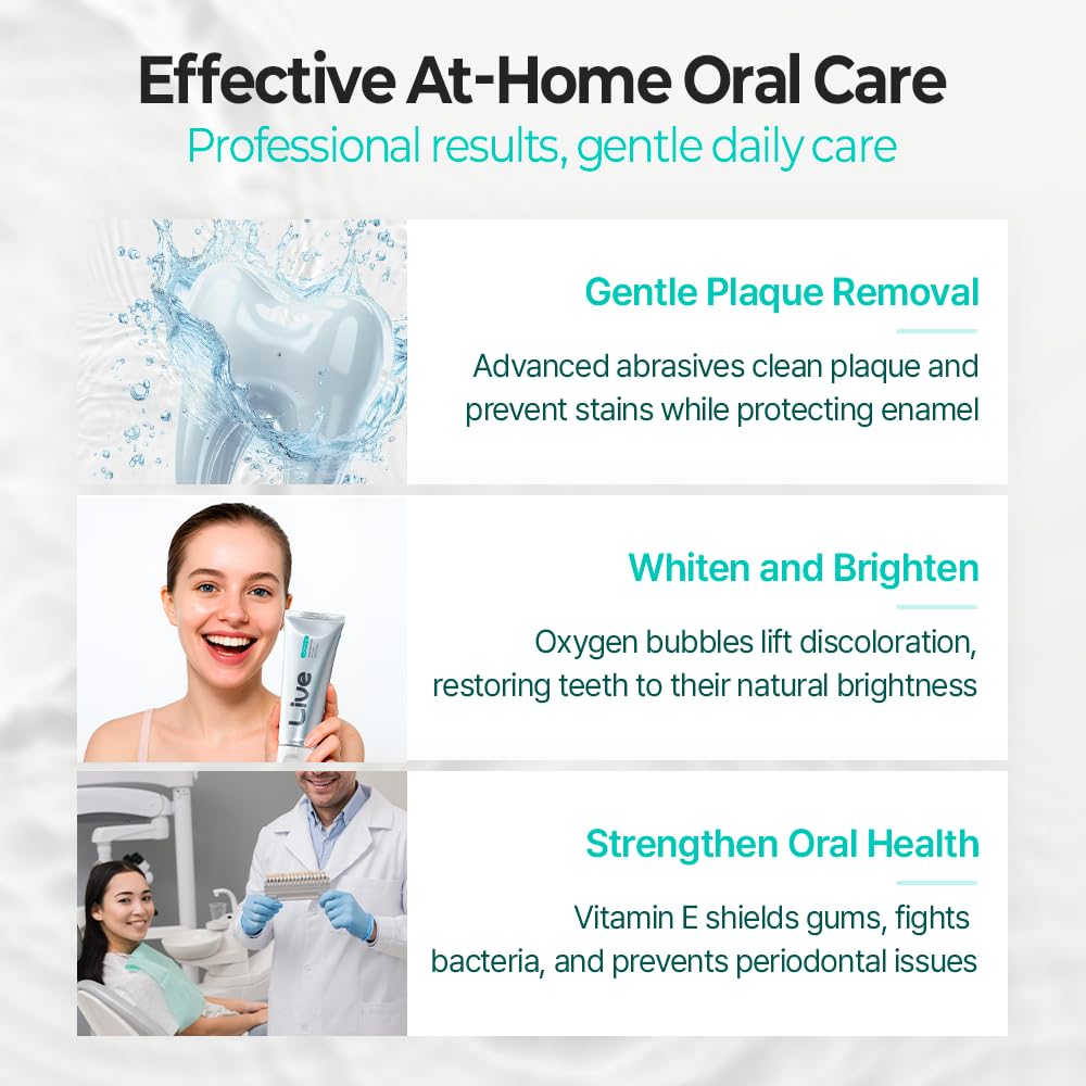 Puredia Whitening Toothpaste 80g – Fluoride-Free, Nano Hydroxyapatite & Hydrogen Peroxide, Sensitive Teeth, Enamel Strengthening, Natural Mint Gel