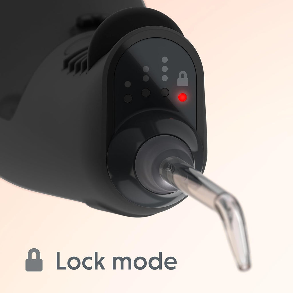 Ordo Water Flossers for Teeth, Cordless IPX7 Waterproof Oral Irrigator, 3 Pressure Settings, Portable, Rechargeable Electric Sonic Flosser, Dental Professional Recommended, Charcoal Grey