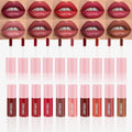 Matte Lip Stain – High Pigment Non-Transfer Matte Liquid Lipstick, Long-Lasting Waterproof Smudge-Proof Lip Color, Lightweight Comfortable Velvet Finish Lip Tint 01#（10PCS）