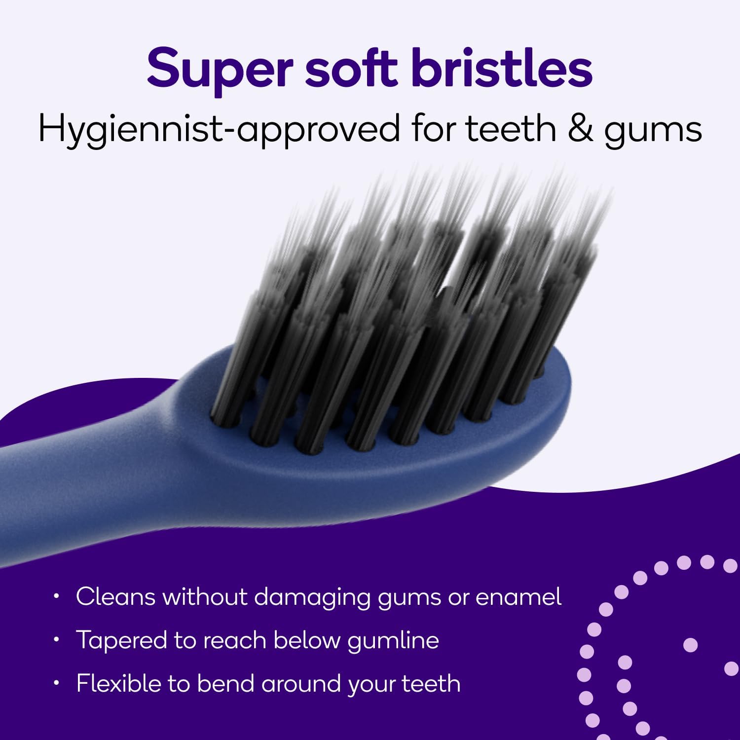 BURST Pro Sonic Electric Toothbrush Genuine Replacement Heads (Cobalt Blue/3 Pack) | Soft Bristles for Deep Clean, Stain & Plaque Removal