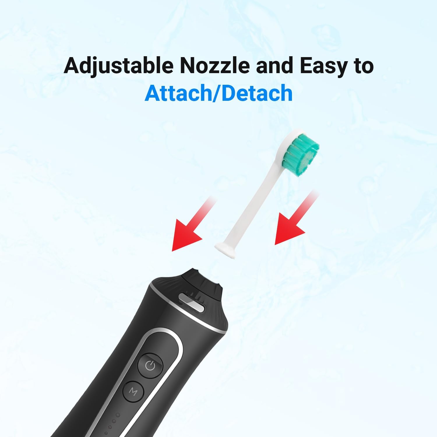 Professional Water Flosser - Advanced Dental Care for a Healthier Mouth, Gum, and Teeth - IPX7 Waterproof Oral Irrigator | 7 Replacement Tips, Travel-Friendly, Rechargeable - Oral Hygiene (2 Pack)