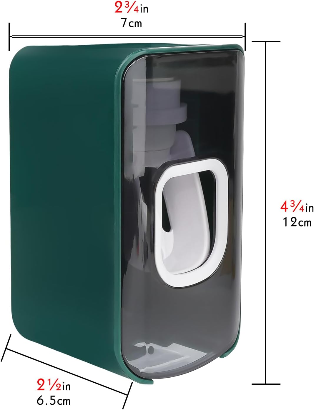 2 Slot Toothbrush Holder and Toothpaste Dispenser Wall Mounted, Automatic Toothpaste Squeezer, 2 in 1 Tooth Brush Toothpaste Organizer for Shower (Green)