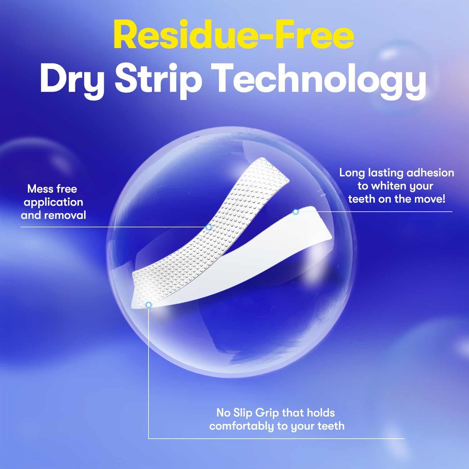 MySmile Teeth Whitening Strips, Hydroxyapatite-Infuse White Strips, Non-Sensitive Teeth Whitening with Soothing Natural Ingredients, Enamel-Safe, Residue-Free, Non-Slip, 21 Treatments Kit (42 Count)