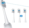 3 Pack Toothbrush Replacement Heads Compatible with WaterPik Sonic Fusion 2.0, FitMount Flossing Brush Head Fit for Water-Pic SF-01 SF-02 and 2.0 SF-03 SF-04