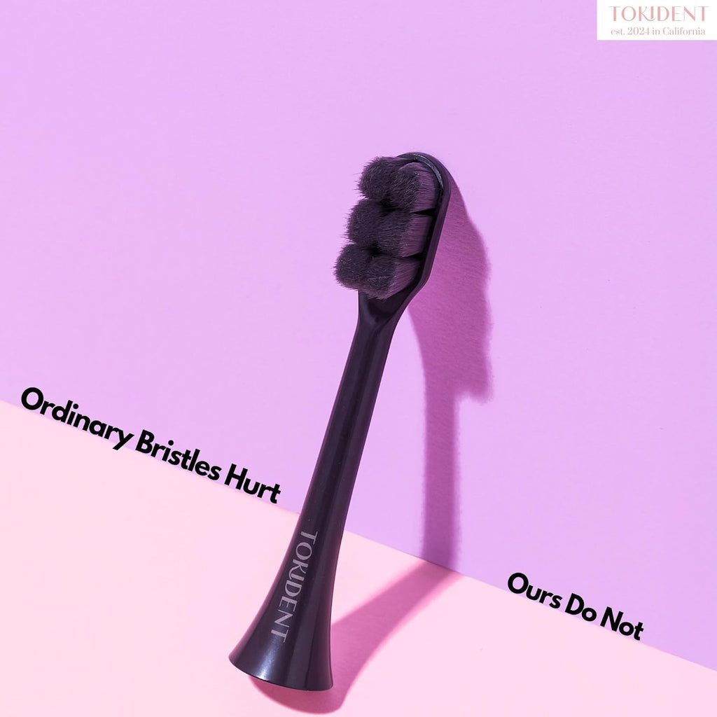 Replacement Brush Heads for Philips Sonicare Electric Brush - Ultra Soft Toothbrush Heads for Sensitive Teeth & Gums - Replacement Head with 10,000 Wave Cut Nano Bristles - 4 Pack - Stealth