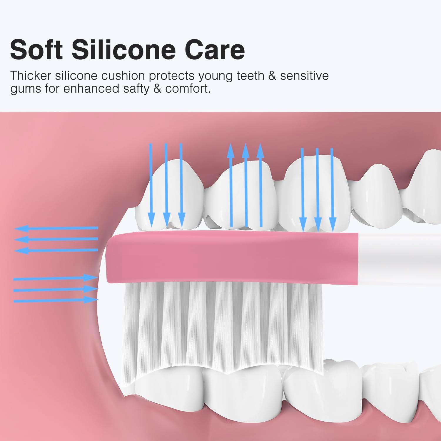 Kids Replacement Heads for Philips Sonicare Kids Toothbrush Heads,for Phillips Sonicare HX6042/94, HX6340,HX6321,HX6320/30,Standard Child Brush Head for Philips Sonic Care,5 Pcs, Pink