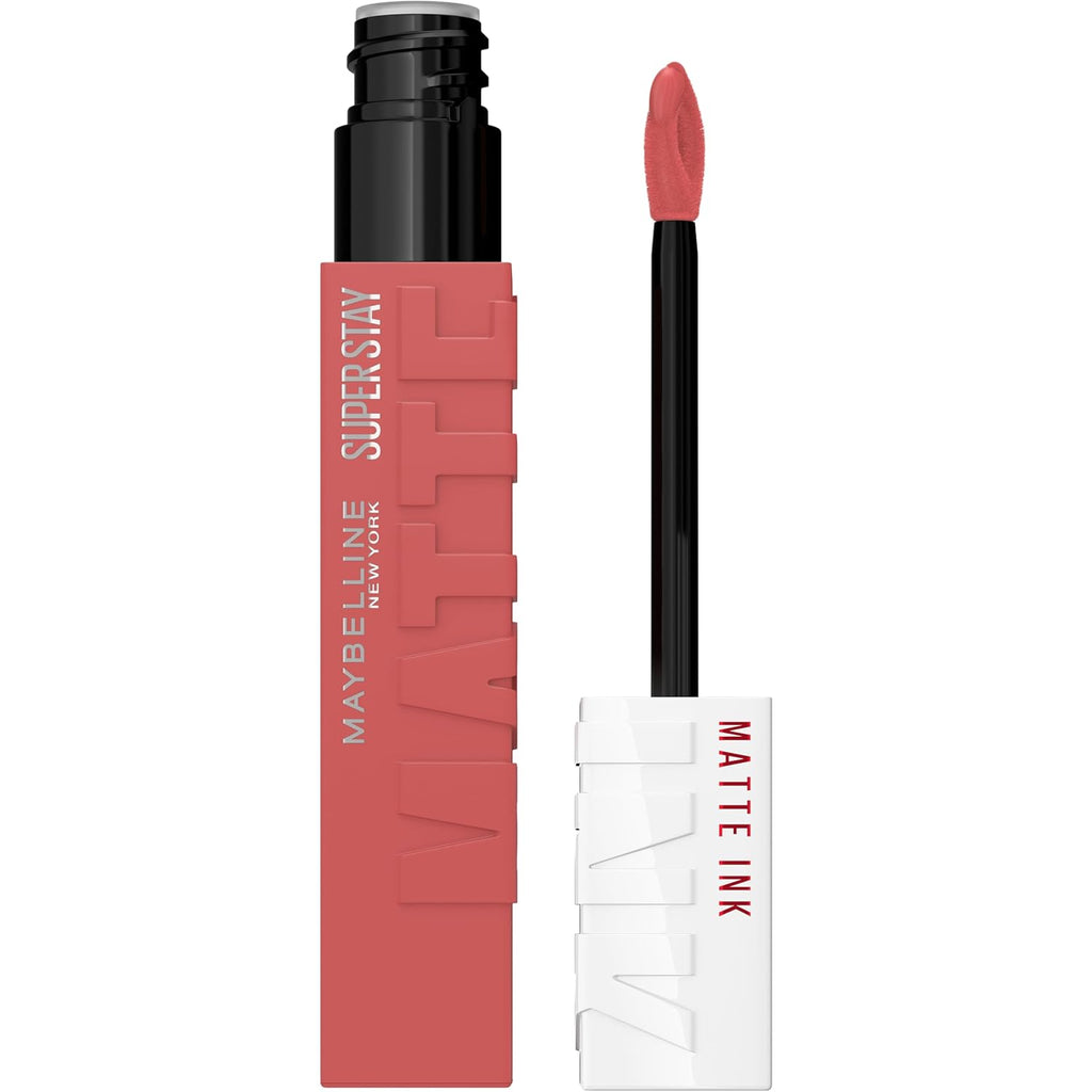 Maybelline Super Stay Matte Ink Liquid Lipstick Makeup, Long Lasting High Impact Color, Up to 16H Wear, Ringleader, Mauve Pink, 1 Count, Packaging May Vary