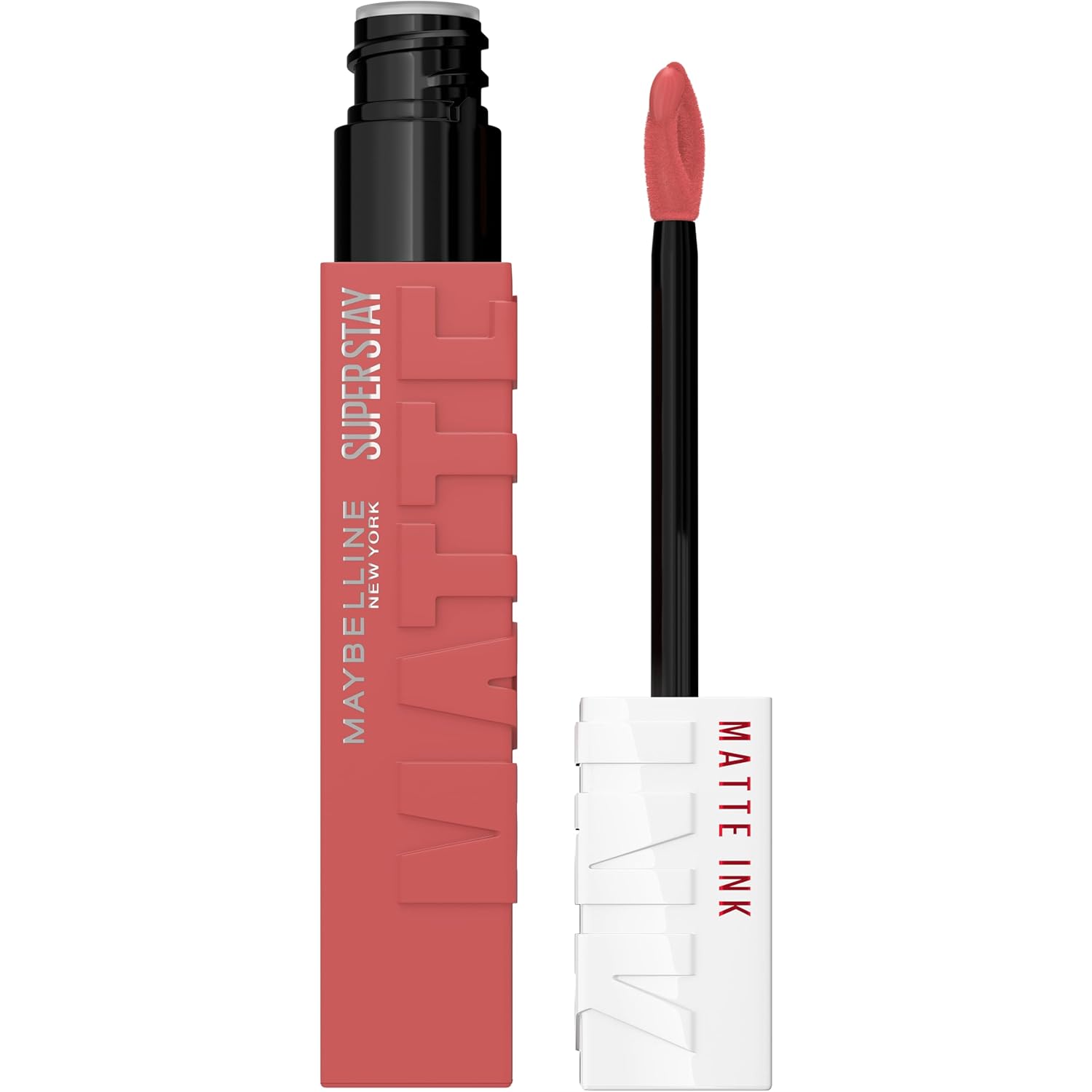 Maybelline Super Stay Matte Ink Liquid Lipstick Makeup, Long Lasting High Impact Color, Up to 16H Wear, Ringleader, Mauve Pink, 1 Count, Packaging May Vary
