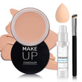 Under Eye Concealer for Dark Circles with Primer,Pot Concealer Full Coverage Tattoo Cover up Makeup,Nourishing and Moisturizing,Cruelty-free（04 Light）