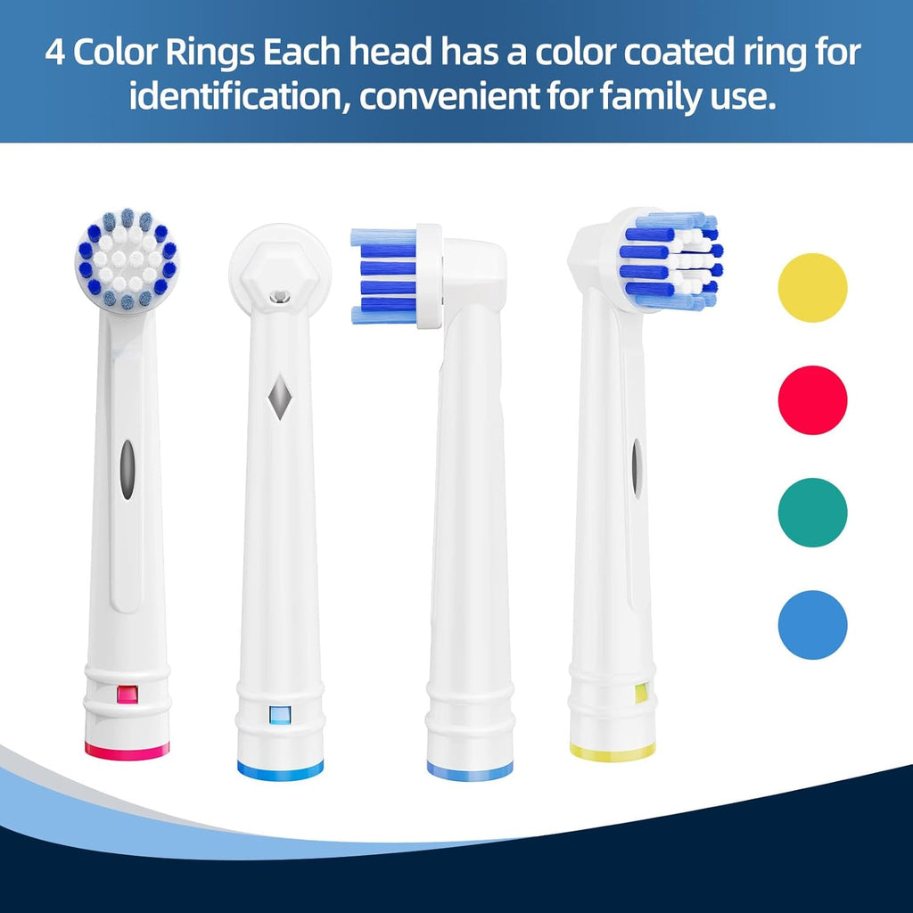 Replacement Toothbrush Heads Compatible with Oral B Braun,12 Pack Professional Electric Toothbrush Heads Brush Heads Refill for Oral-B 7000/Pro 1000/9600/ 500/3000/8000