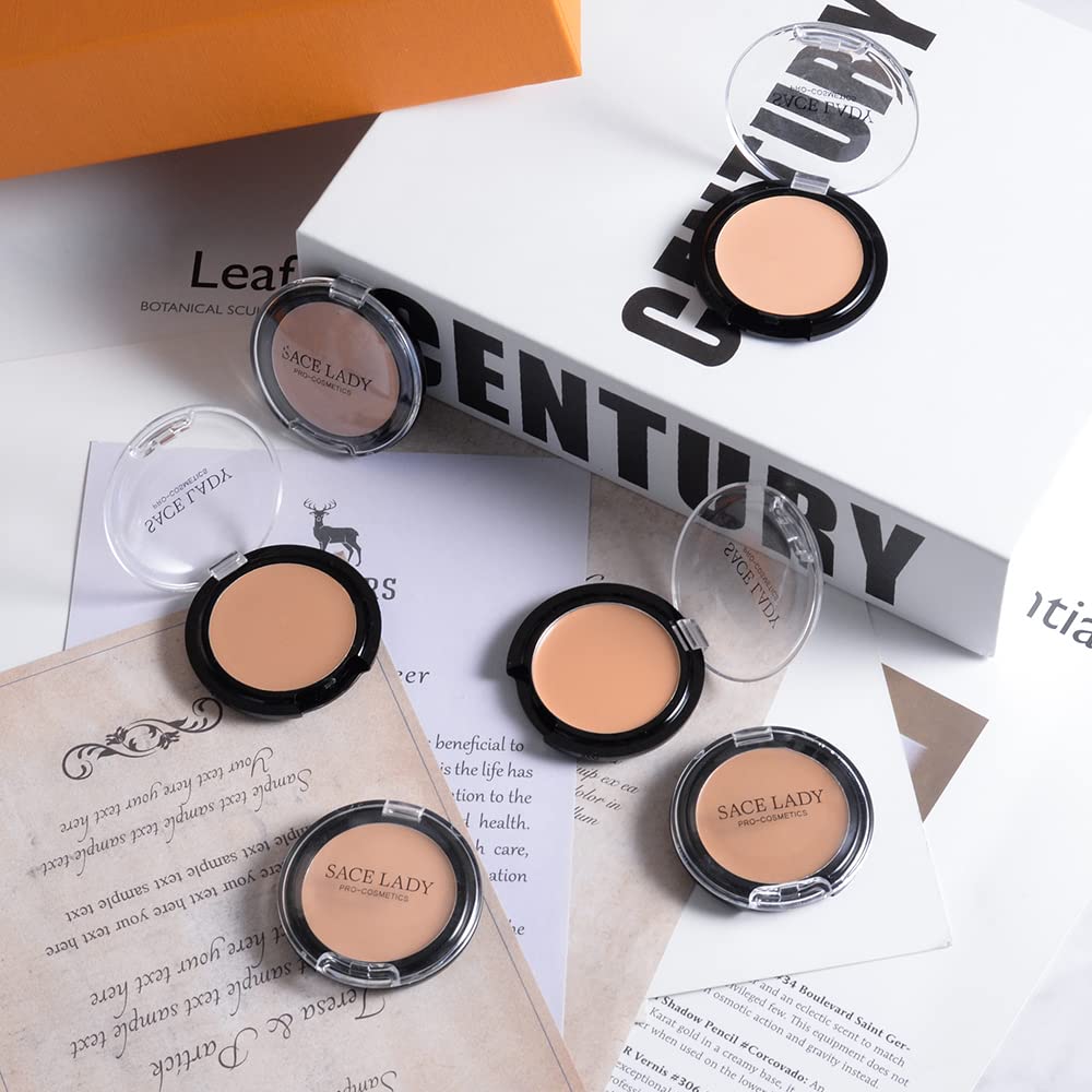 3 Pack Full Coverage Concealer Cream Makeup, Waterproof Matte Smooth Concealer Corrector for Dark Spot Under Eye Circles (3×5g/0.18Oz, #40 Natural)