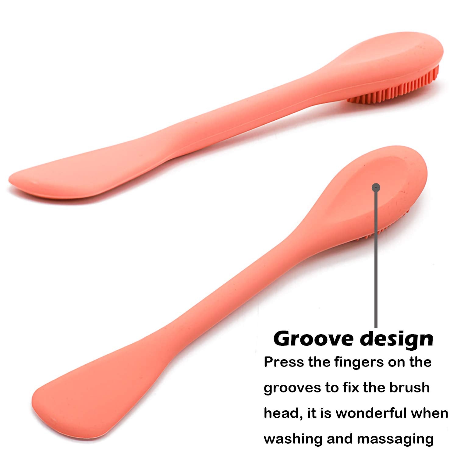 Silicone Face Mask Brush, Face Scrubber for Gentle Exfoliating & Hairless Moisturizers Applicator Tools for Apply Mud, Clay, Charcoal Mixed Mask, Cream, Lotion