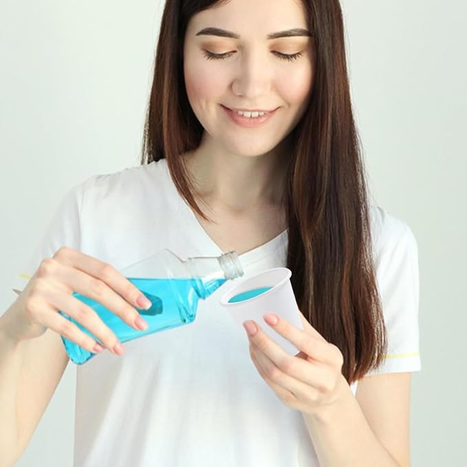 100 Pack 3 oz Paper Cups White, Small Mouthwash Cups 3 OZ, Mini Disposable Bathroom Cups, Paper Cups 3 Ounce for Bathroom, Supermarket, Birthday Party, Travel, Events, Picnic, BBQ