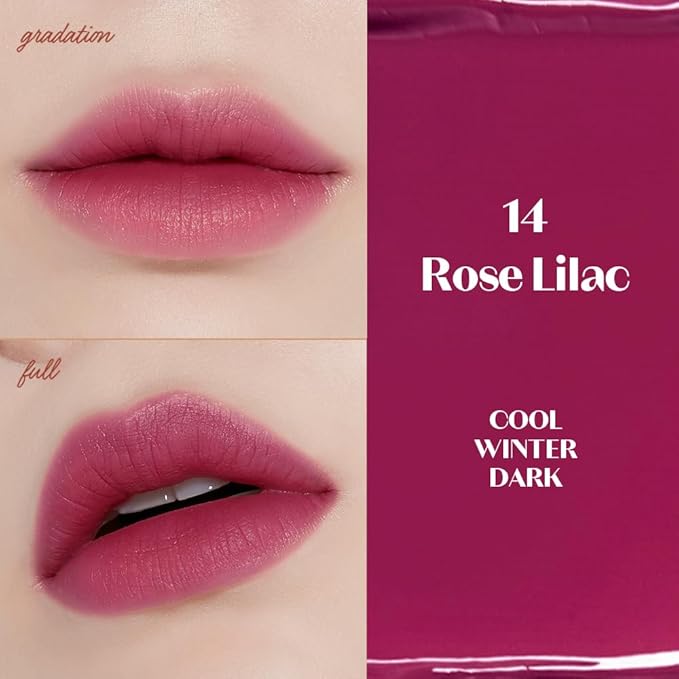 ETUDE Fixing Tint #14 Rose lilac (4g) | Long Lasting High Pigmented Liquid Lipstick | Waterproof Lightweight Matte Finish Lip Stain | Full Coverage | Korean Makeup, Kbeauty
