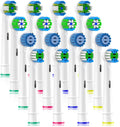 Replacement Heads Compatible with Oral B Braun Electric Toothbrush, Replacement Toothbrush Heads Fit for Oral-b Pro 1000/7500/3000/7000/8000/500, 16 Packs (White)