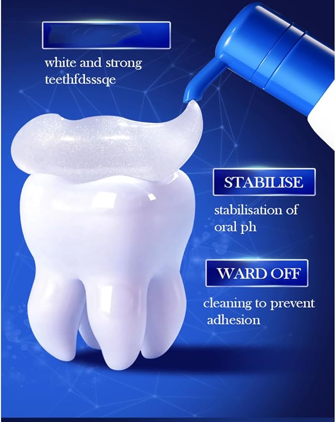 Press Toothpaste,Baking Soda Whitening Toothpaste,Stain Removal Whitening Strong Cleaning Power Natural Stain Remover Fluoride-Free (310 g)