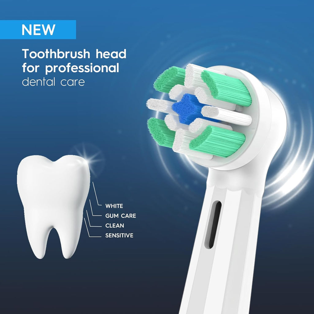 10 Pcs IO Replacement Heads Compatible with Oral B IO 2/3/4/5/6/7/8/9/10 Series Electric Toothbrush, Brush Heads Compatible with Oral B IO for Teeth Cleaning and Gum Protection (White)