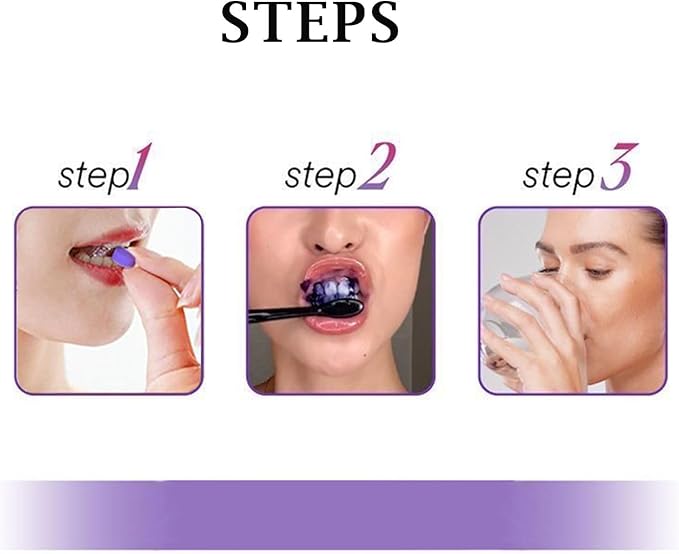 2 Pack Purple Teeth Restoration Mineral Toothpaste Tabets for Teeth Whitening, Fresh Breath, Remineralizing Travel Tabs, Strengthening Gum, Enamel-Safe, Fluoride & Plastic Free | 120 Count