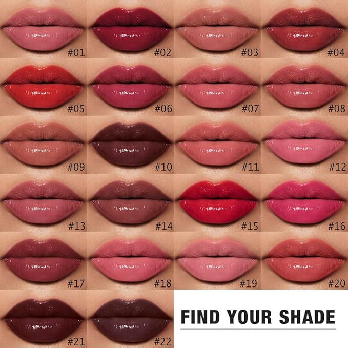 Kaely Longwear No-Budge Lipstick for Women, Highly Pigmented Liquid Lip Color Makeup, Non-Transfer Lip Gloss Stain Waterproof Smudge Proof 24 Hour, Instant Shine, Vegan & Cruelty-Free, 22 CHOCOLATE