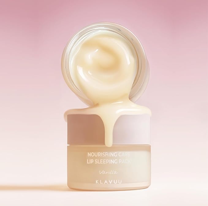 Klavuu Lip Mask Set (2PCS) – Overnight Deep Hydrating Korean Lip Balm Treatment for Very Dry, Chapped Lips | Lip Lightening & Plumping with Instant Hydration | Gentle Exfoliating (Berry & Vanilla)