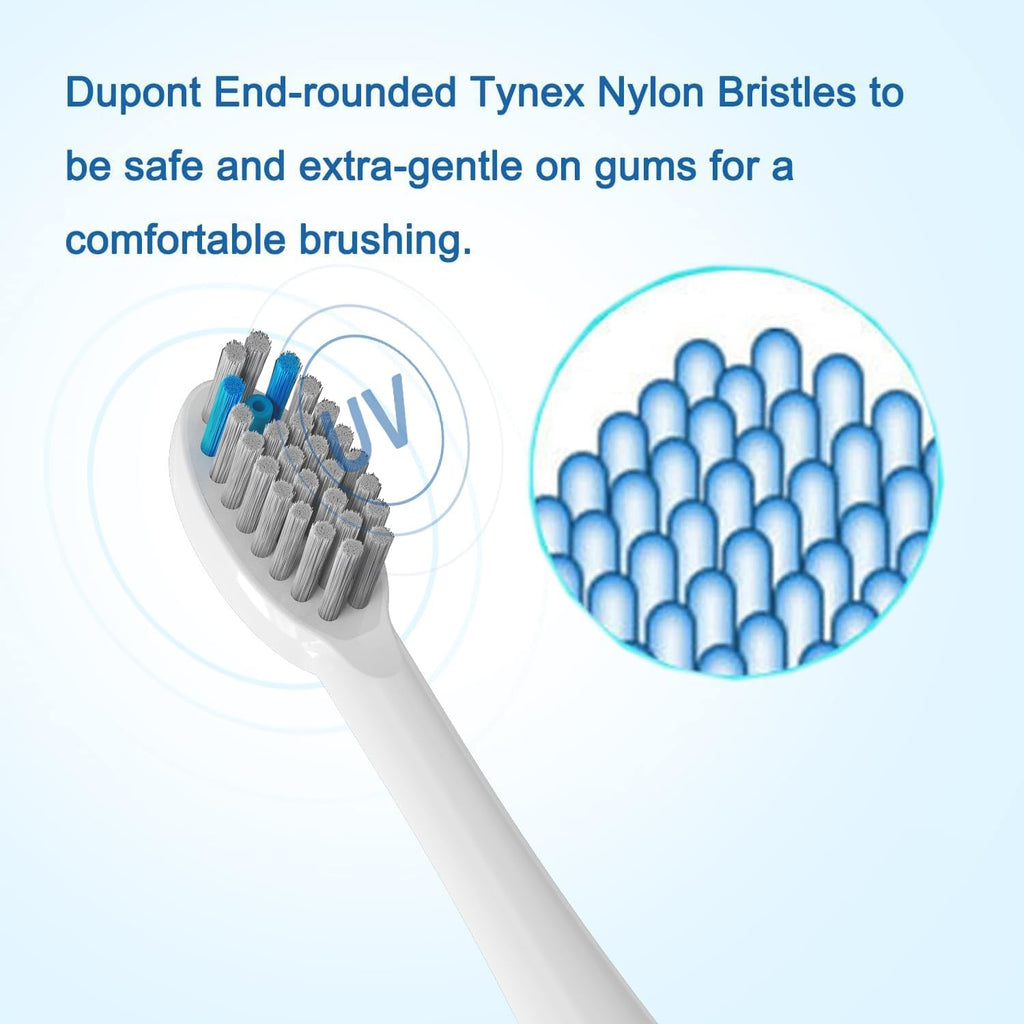 Replacement Flossing Toothbrush Heads(6-pc) Fit for Waterpik Sonic Fusion 2.0 SF-01, SF-02, SF03 & SF-04 Tooth Brush Refill Pisonicleara