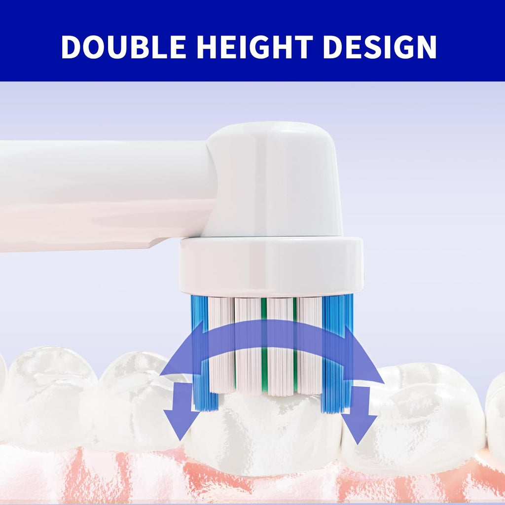 20 PCS Replacement Toothbrush Heads Compatible with Oral B Braun Electric Toothbrush Pro 1000/9000/ 5000/3000/8000