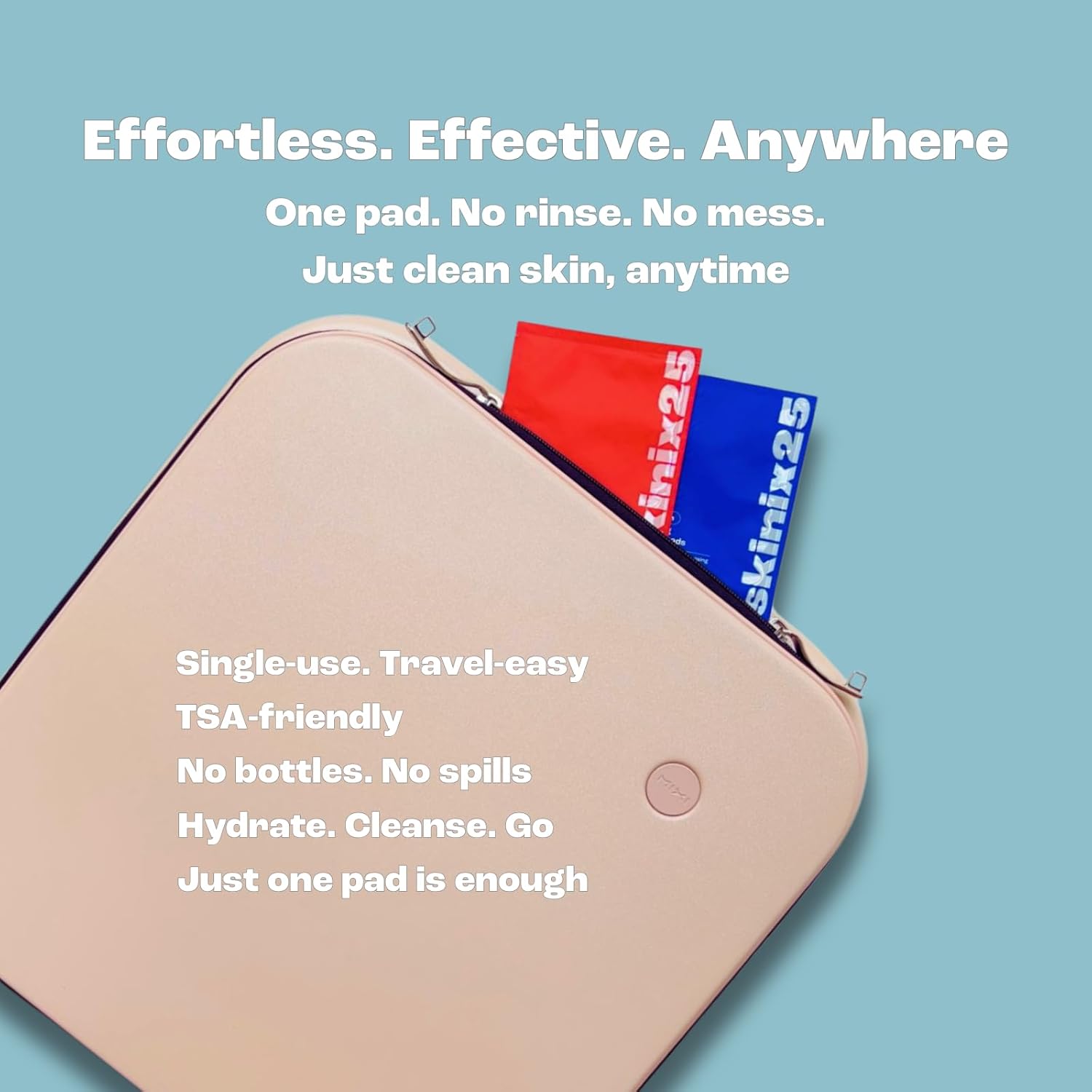 Hydracalm & Aquafresh Facial Cleansing Pads – 60 Individually Wrapped Cotton Wipes | On-the-Go Face Wipes for Travel, Gym & Daily Skincare | Hydrating + Oil-Control Cleansing Pads for All Skin Types