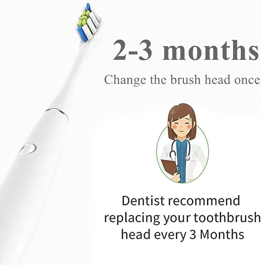 GTHUNDER 8Pcs Electric Toothbrush Heads Suitable for Oclean.with Hygienic Caps,Vacuum-Packed.Fits Adapted for All Oclean Models x pro Elite, X, X Pro,Flow,F1,Air 2(White)