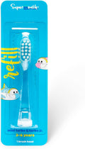 SuperMouth® Turbo Twins Replacement Brush Heads – Ultra Soft Bristles for Ages 3-6 Years – Gently Cleans & Polishes Teeth – Fits SuperMouth Sonic Toothbrush - for Young Kids