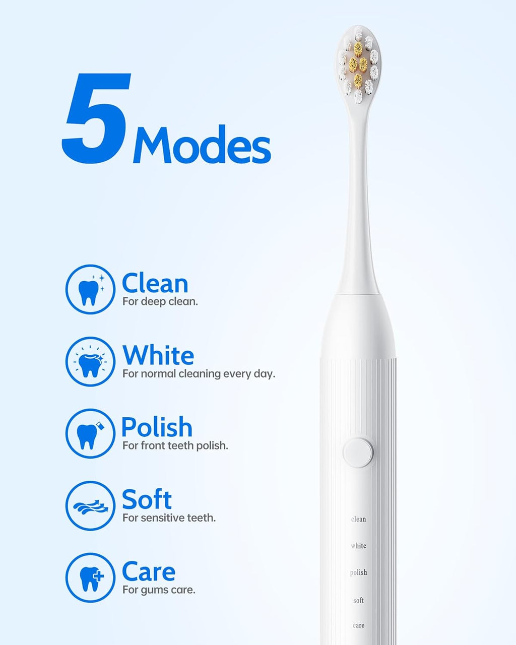 2 Pack Electric Toothbrush for Adults and Kids - Rechargeable Kids Ages 12+ and Adults with 12 Brush Heads & 2 Electric Toothbrush, 90 Days Battery Life - Black and White