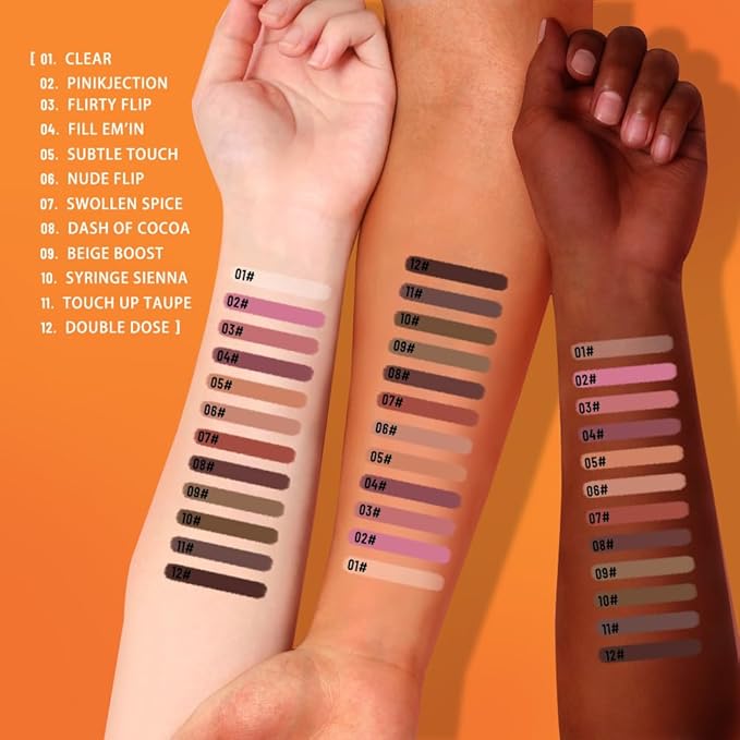 Matte Lip Liner Pencil for Shaping Lips, Retractable Creamy Brown Crayon LipLiner Pencil, Long Lasting Waterproof Lipstick Lip Liner Makeup, Vegan Beauty 04#